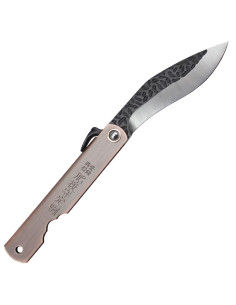 Terceiro canivete Higonokami N17-6, cabo de cobre (16,5 cm.)
