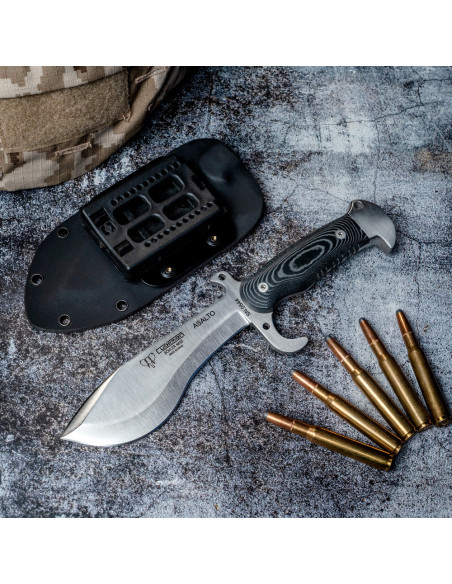 Faca de assalto, micarta preta