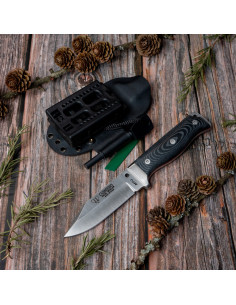 Cudeman MT-1 preto micarta kydex faca