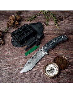 Cudeman faca preta micarta Kydex