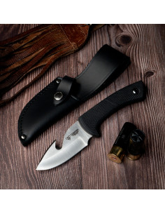 Faca de esfolar com cabo de borracha (21,5 cm.)