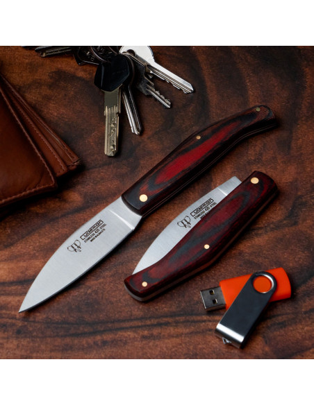 Canivete Cudeman com cabo vermelho...