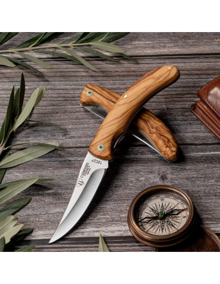 Faca Cudeman cabo oliva, 19 cms.