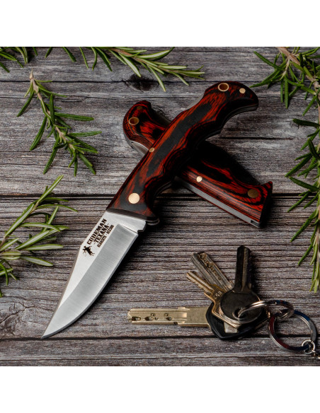 Faca Cudeman red stamina 18,5 cms.