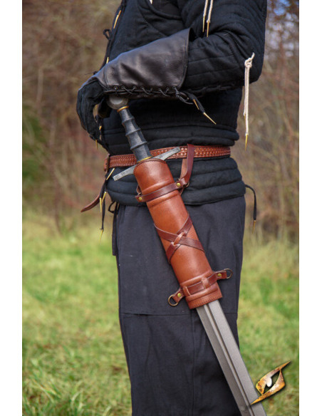 Baldric com cinto de espada medieval,...