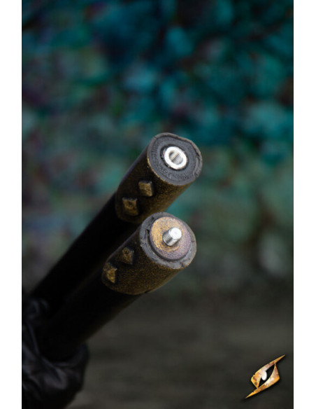 Lança rúnica longa de látex para LARP...