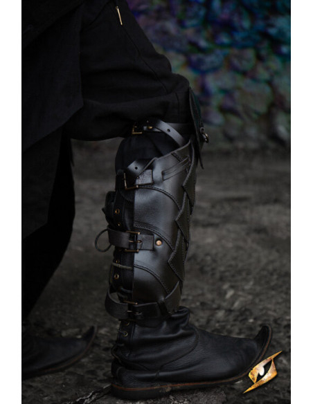 Grevas de Couro do Guerreiro das...