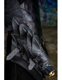 Braçadeiras de couro Shadow Warrior, pretas 2