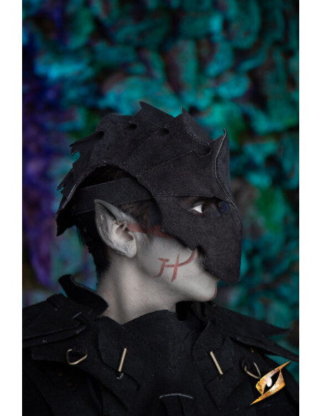 Máscara de assassino em couro...