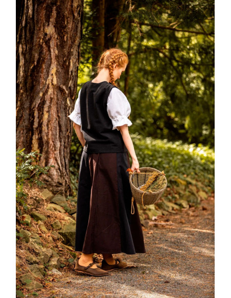 Colete medieval em algodão Franziska,...