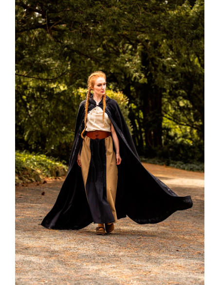 Capa medieval de algodão Erna com...