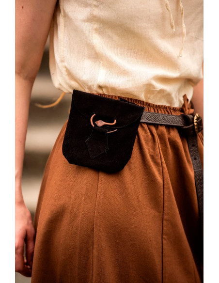 Bolsa medieval com fivela de cobra...