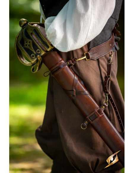 Bainha de espada para cintos marrons...