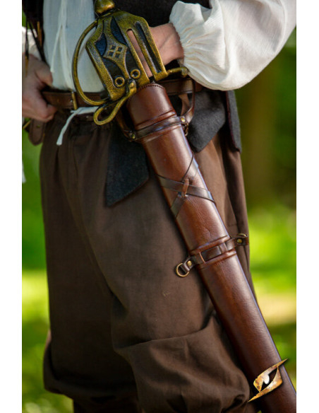 Bainha de espada para cintos marrons...