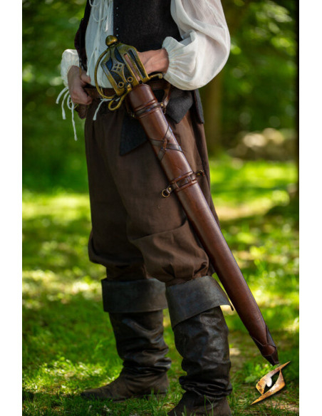 Bainha de espada para cintos marrons...