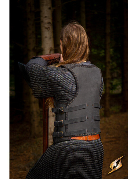 Armadura lamelar celta em couro...