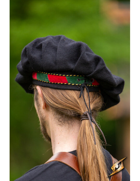 Parlota de menestrel medieval em lã,...