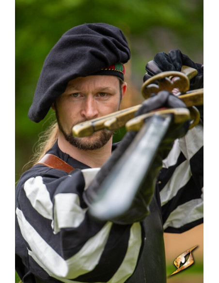 Parlota de menestrel medieval em lã,...