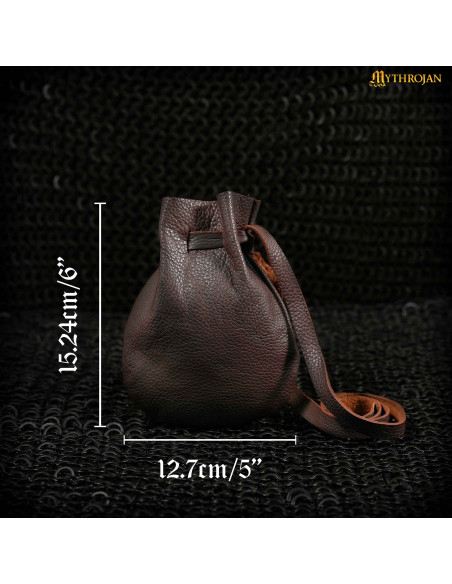 Bolsa medieval de couro, LARP
