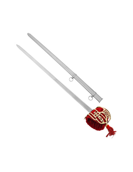 Espada de cesta escocesa com bainha...