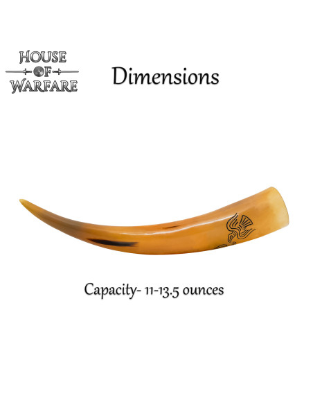 Chifre natural para beber Odin's...