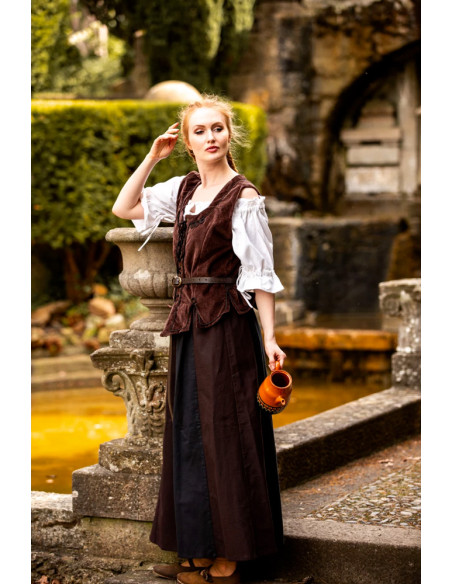 corpete medieval marrom