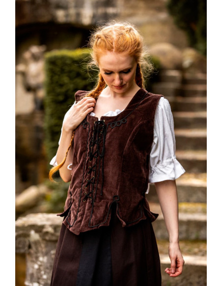 corpete medieval marrom
