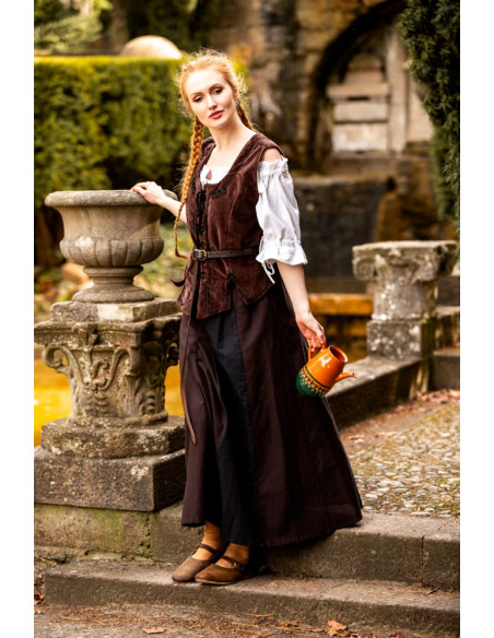 corpete medieval marrom
