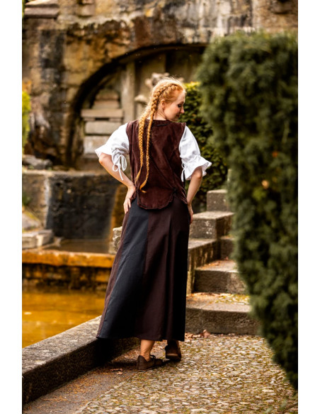corpete medieval marrom