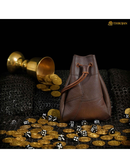 Bolsa de cinto medieval em chifre...