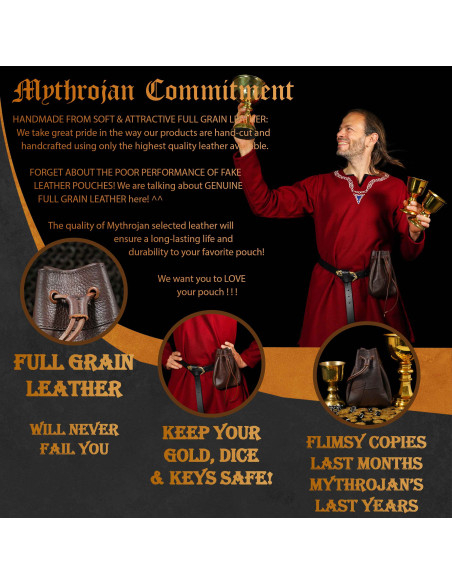 Bolsa de cinto medieval em chifre...