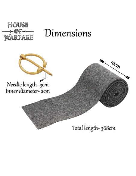 Winingas torcidas vikings de lã com...