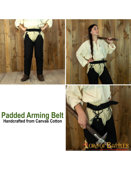 Cinto medieval acolchoado com...