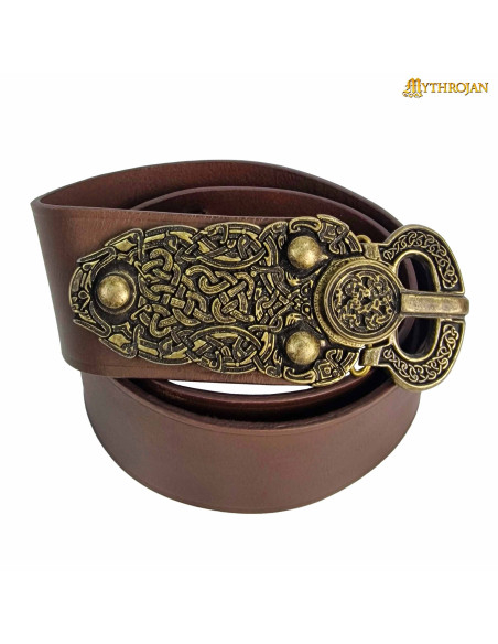 Cinto de guerreiro viking medieval em...