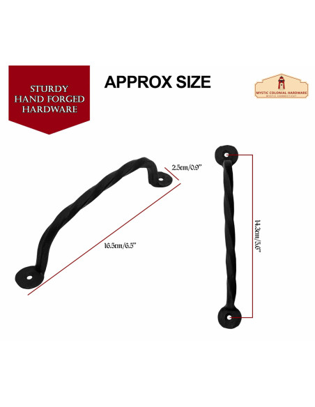 Conjunto de 2 cabos rústicos...