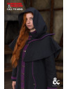 Gugel Warlock Dungeons and Dragons, preto-roxo