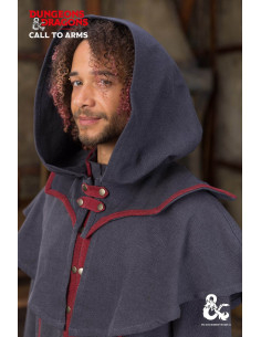 Gugel Warlock Dungeons and Dragons, cinza-vermelho