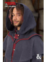 Gugel Warlock Dungeons and Dragons, cinza-vermelho