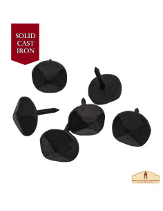 Conjunto de 6 pregos de ferro forjado com acabamento... 2