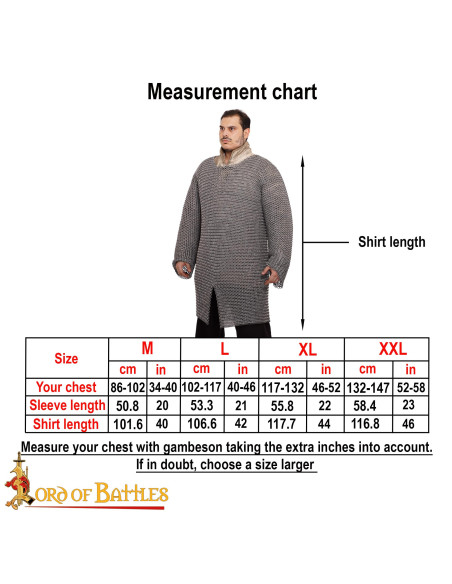 Anéis de alumínio para cota de malha...