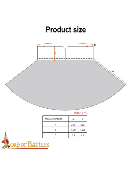 Cota de malha medieval em aço macio...