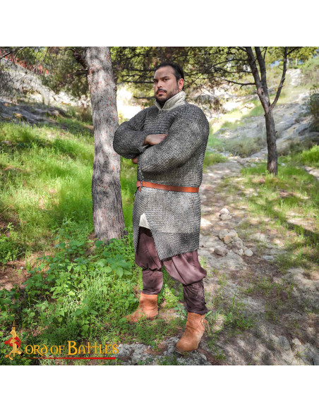 Anéis de cota de malha em aço macio...