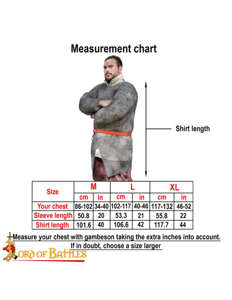 Anéis de cota de malha em aço macio...