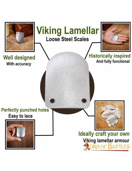 Pack 100 peças metálicas Armadura...