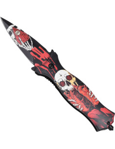 Faca Stiletto Nightmare II com ponta quebra vidro (9 cm.)