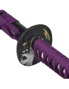 Padrão Katana Samurai Damasco Roxo, 8000 Camadas 2