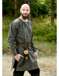 Túnica Viborg Viking em verde oliva