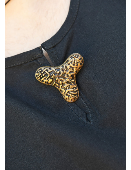 Broche Viking com fíbula de trevo em...