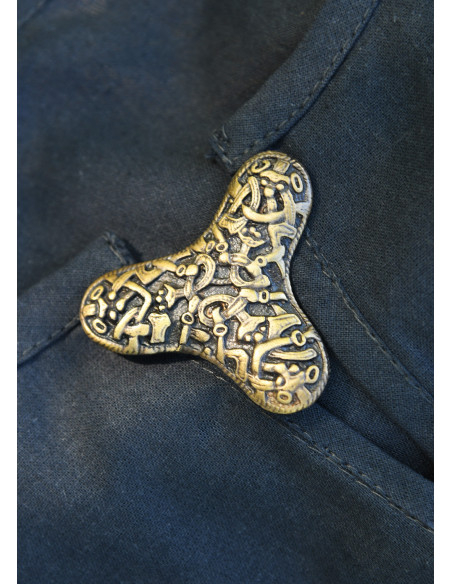 Broche Viking com fíbula de trevo em...