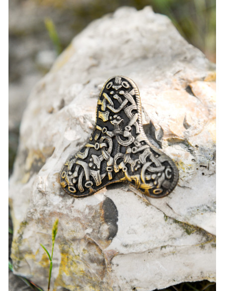 Broche Viking com fíbula de trevo em...